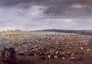 George Catlin Ambush for Flamingoes oil on canvas